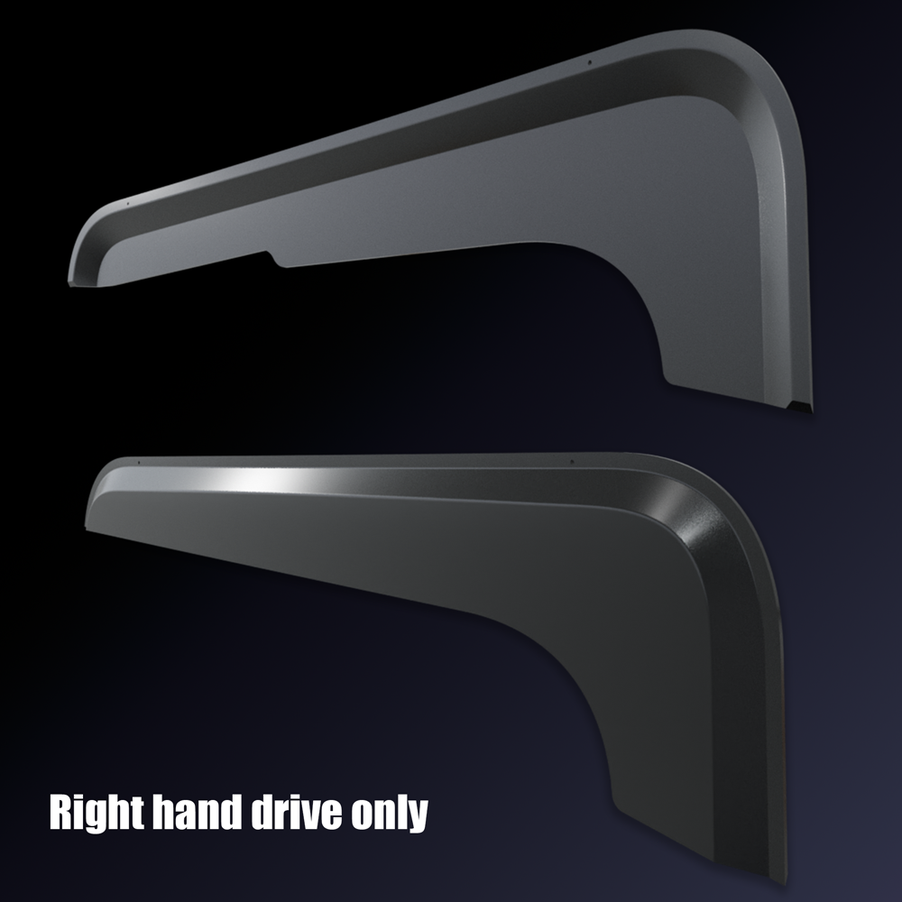 Door Wind Deflector - Black Axe