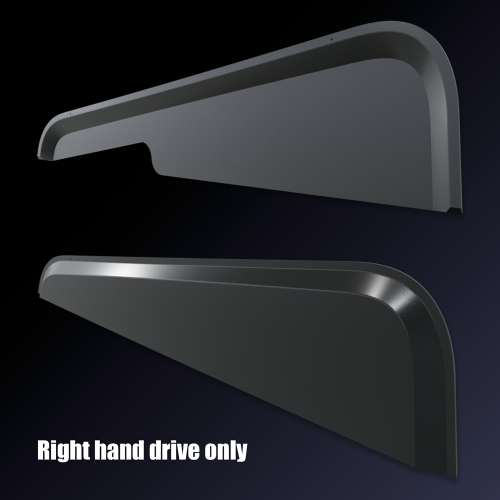 Door Wind Deflector - Black Arrow