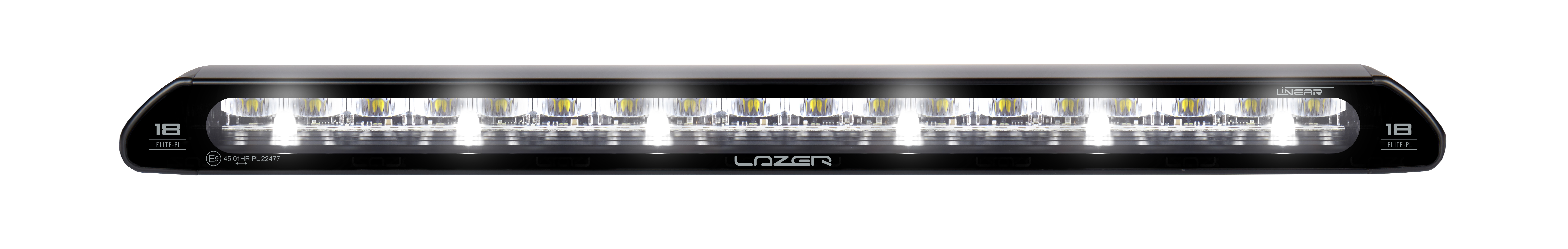 Sunvisor 35 cm for Scania NG with Lazer Linear 18 Elite 126W LED-bars with white pos.light