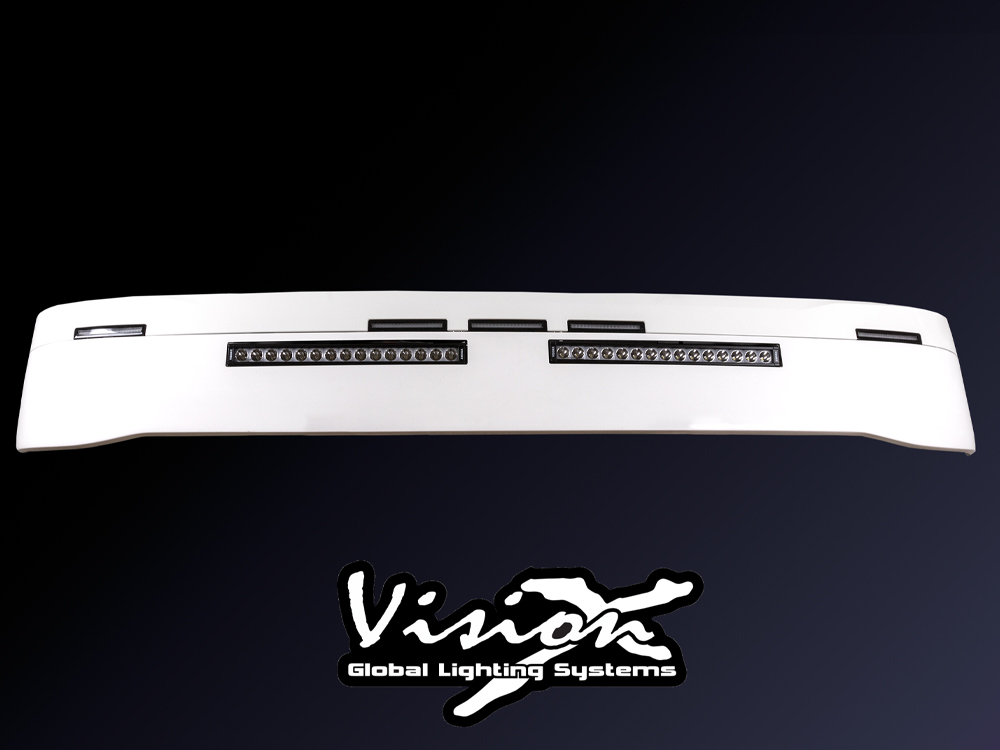 Sunvisor 35 cm for Scania NG Prepared for Vision X XPL Halo 21' 75W LED-bars