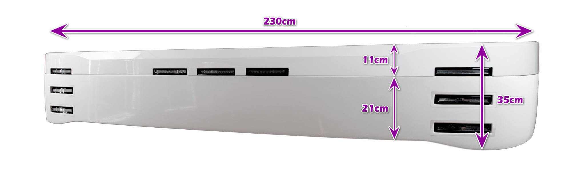 Sunvisor 35 cm for Scania NG - Custom 9