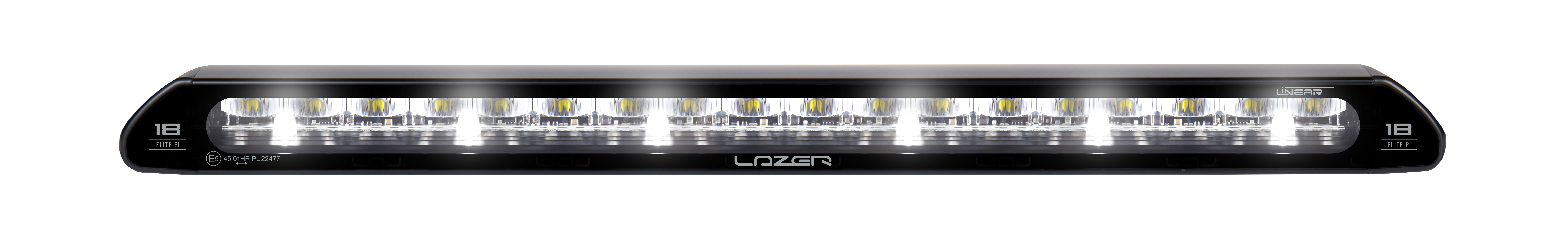 Sunvisor 30 cm for Scania NG With Lazer Linear 18 Elite 126W LED-bars with white pos.light