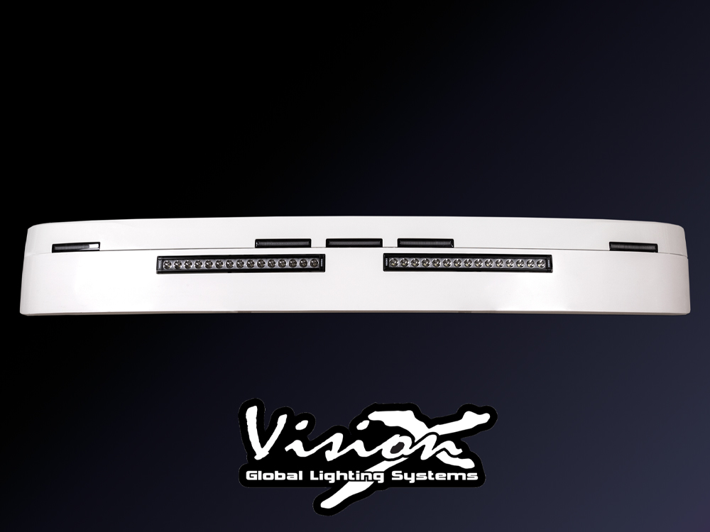 Sunvisor Flat for Scania NG prepared for - Vision X XPL HALO 21' 75W LED-bars