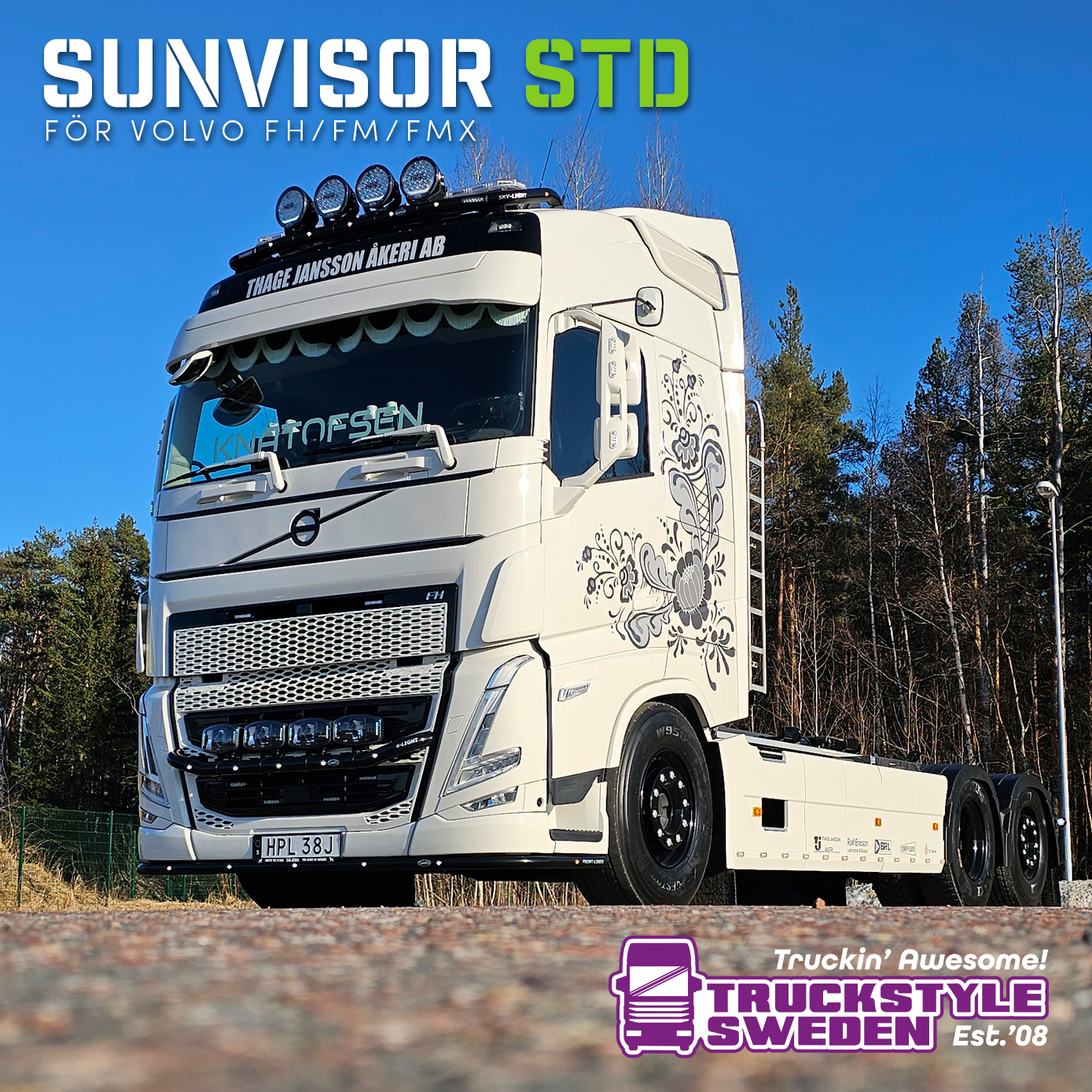 Sunvisor for Volvo FH/FM 4/5 and FMX