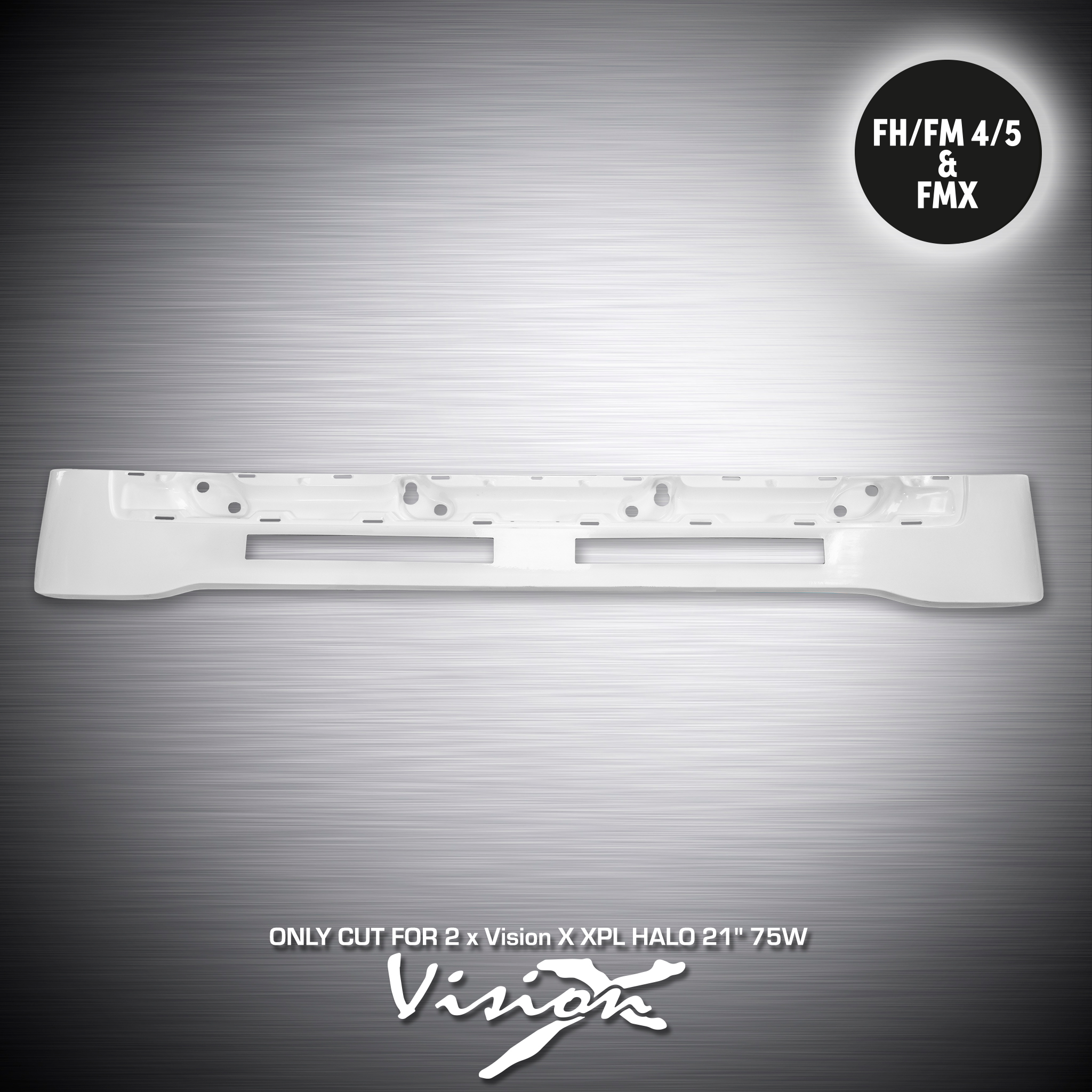 Sunvisor for Volvo FH/FM 4/5 and FMX Prepared for Vision X XPL HALO 21' 75W LED-bars