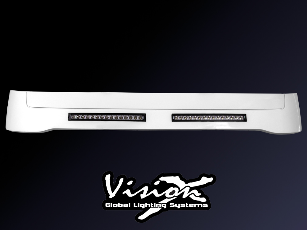 Sunvisor for Volvo FH/FM 4/5 and FMX Prepared for Vision X XPL HALO 21' 75W LED-bars