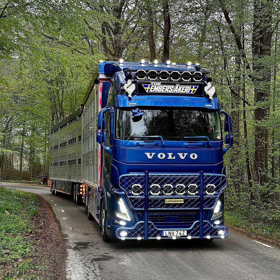 Sunvisor for Volvo FH/FM 4/5 and FMX Custom prep. for 2 pos.lights
